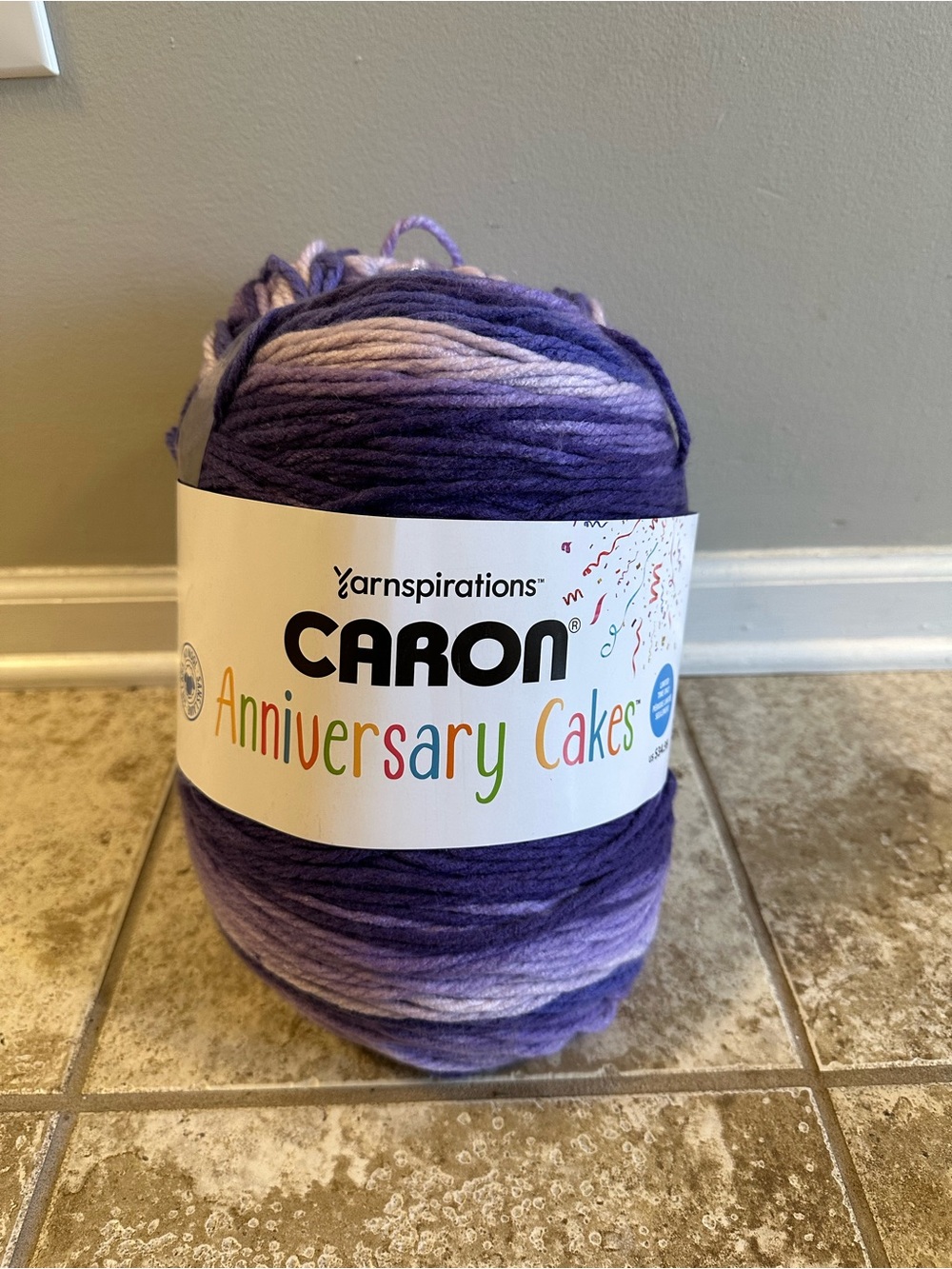 Caron Anniversary Cakes Grape Yarn 35.3 Oz. 1000g - Brand New